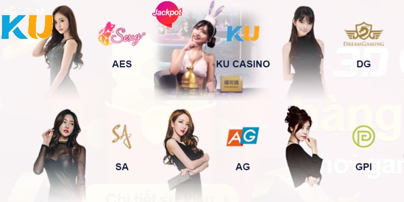 Hệ thống sảnh chơi đa dạng tại KU Casino